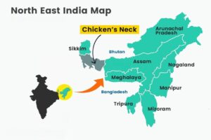 India's Northeast Map